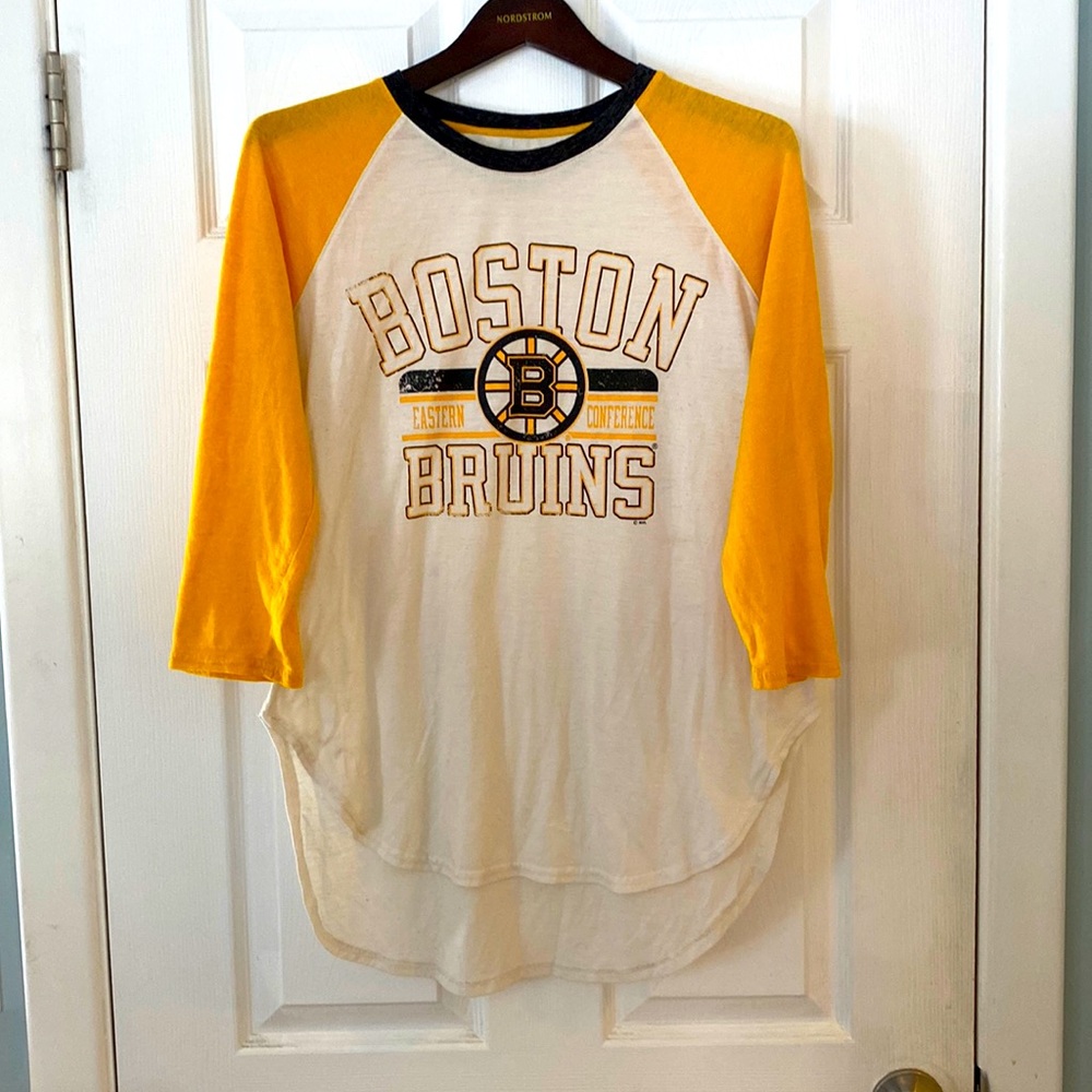 Boston Bruins Baseball Style Women’s Tee